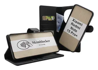 Skimblocker Xiaomi Redmi Note 15 Pro+ Magnet Pl&aring;nboksfodral