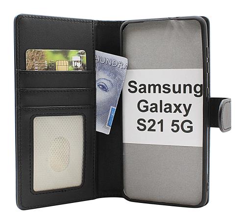 Skimblocker Samsung Galaxy S21 5G Magnet Plånboksfodral