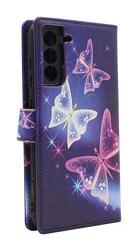 Skimblocker Samsung Galaxy S21 FE 5G Magnet Plånboksfodral Design