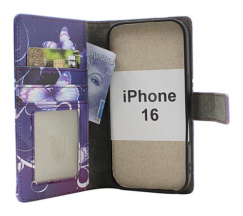 Skimblocker iPhone 16 Magnet Plånboksfodral Design