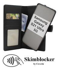 Skimblocker Samsung Galaxy S21 Ultra 5G Magnet Plånboksfodral