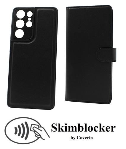 Skimblocker Samsung Galaxy S21 Ultra 5G Magnet Plånboksfodral