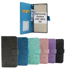 Flower Standcase Wallet Samsung Galaxy S22 Ultra 5G (SM-S908B/DS)