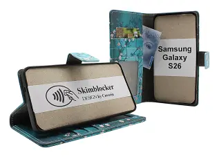 Skimblocker Samsung Galaxy S26 Pl&aring;nboksfodral Design
