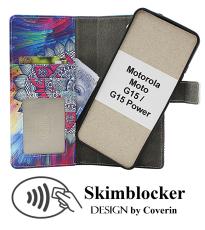 CoverinSkimblocker Motorola Moto G15 / G15 Power Magnet Plånboksfodral Design