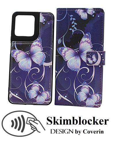 Skimblocker Motorola Moto G15 / G15 Power Magnet Plånboksfodral Design