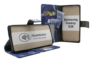 Skimblocker Samsung Galaxy S26 Pl&aring;nboksfodral Design
