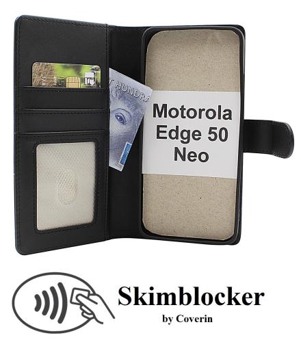 CoverinSkimblocker Motorola Edge 50 Neo Magnet Plånboksfodral