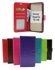 Crazy Horse Sony Xperia 10 VII Plånboksfodral