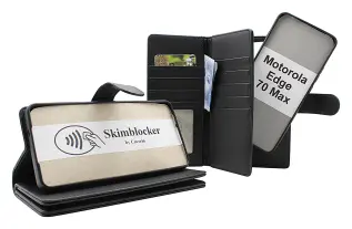 Skimblocker Motorola Edge 70 Max XL Magnet Pl&aring;nboksfodral