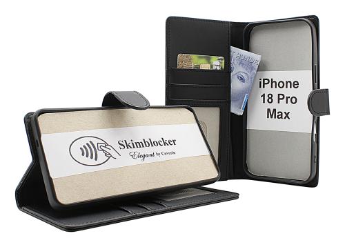 Skimblocker iPhone 18 Pro Max Plånboksfodral