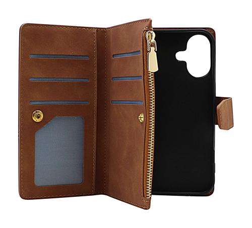 XL iPhone 16 Lyx Plånboksfodral