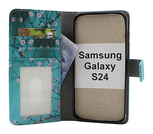 CoverinSkimblocker Magnet Designwallet Samsung Galaxy S24 5G (SM-S921B/DS)