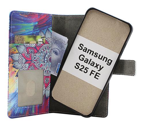 Skimblocker Samsung Galaxy S25 FE Magnet Plånboksfodral Design