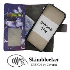 CoverinSkimblocker iPhone 16e Magnet Plånboksfodral Design