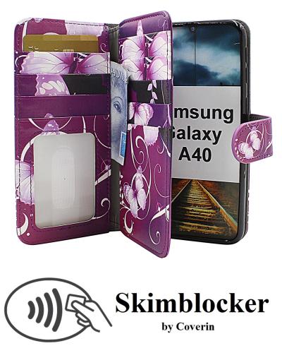 CoverinSkimblocker XL Designwallet Samsung Galaxy A40 (A405FN/DS)