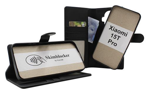 Skimblocker Xiaomi 15T Pro Magnet Plånboksfodral