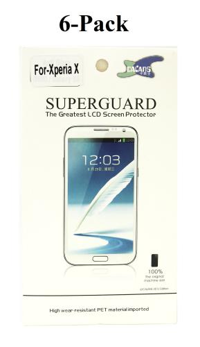 6-Pack Skärmskydd Sony Xperia X (F5121)