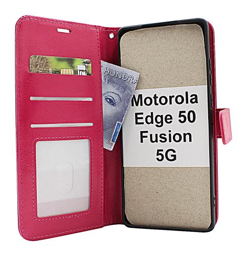 Crazy Horse Motorola Edge 50 Fusion 5G Plånboksfodral