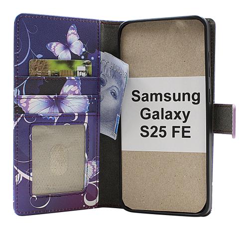 Skimblocker Samsung Galaxy S25 FE Magnet Plånboksfodral Design