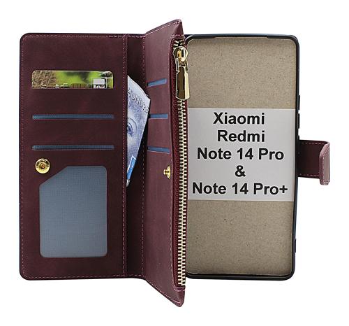 XL Xiaomi Redmi Note 14 Pro / 14 Pro+ Lyx Plånboksfodral