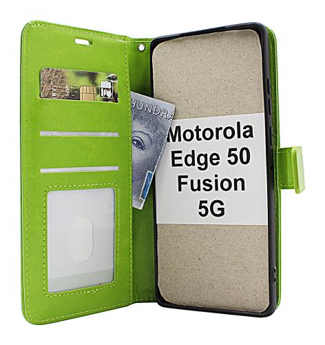 Crazy Horse Motorola Edge 50 Fusion 5G Plånboksfodral