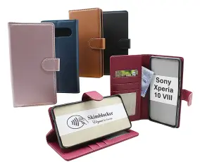 Skimblocker Sony Xperia 10 VIII Pl&aring;nboksfodral