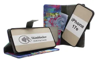 Skimblocker iPhone 17e Magnet Pl&aring;nboksfodral Design
