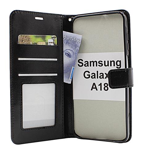 Crazy Horse Samsung Galaxy A18 LTE Plånboksfodral