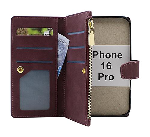 XL iPhone 16 Pro Lyx Plånboksfodral