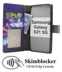 CoverinSkimblocker Samsung Galaxy S21 5G Plånboksfodral Design