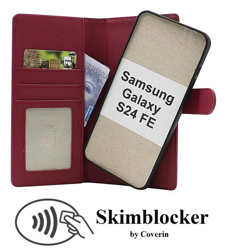 CoverinSkimblocker Samsung Galaxy S24 FE Magnet Plånboksfodral