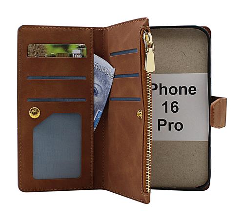 XL iPhone 16 Pro Lyx Plånboksfodral