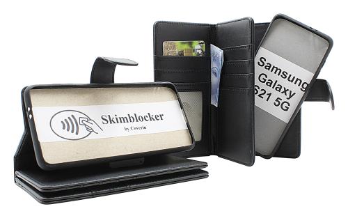 Skimblocker Samsung Galaxy S21 5G XL Magnet Plånboksfodral