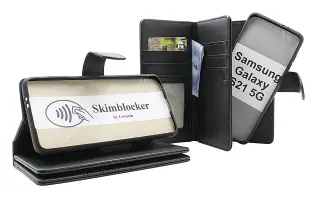 Skimblocker Samsung Galaxy S21 5G XL Magnet Plånboksfodral