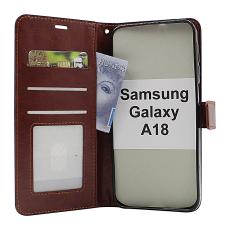Crazy Horse Samsung Galaxy A18 LTE Pl&aring;nboksfodral