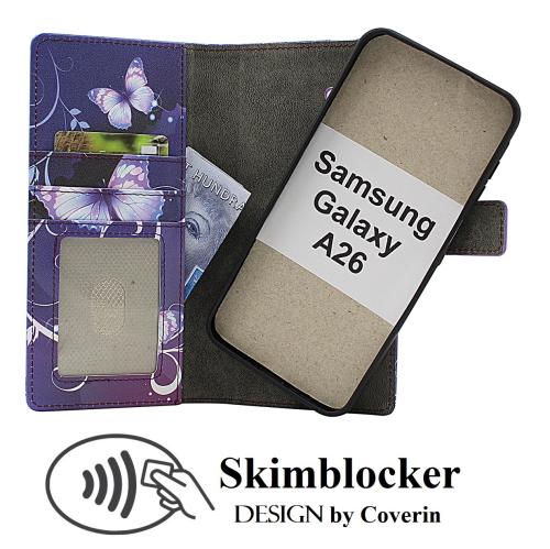 CoverinSkimblocker Samsung Galaxy A26 Magnet Plånboksfodral Design
