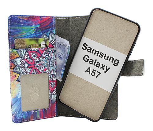 Skimblocker Samsung Galaxy A57 5G Magnet Plånboksfodral Design