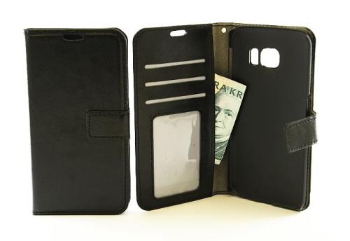 billigamobilskydd.seCrazy Horse wallet Samsung Galaxy S6 Edge (G925F) Svart