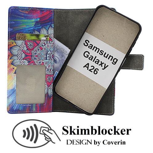 CoverinSkimblocker Samsung Galaxy A26 Magnet Plånboksfodral Design