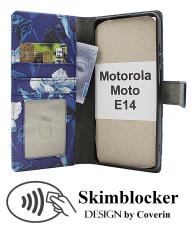 CoverinSkimblocker Motorola Moto E14 Plånboksfodral Design