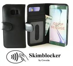 Skimblocker Plånboksfodral Samsung Galaxy S6 Edge (G925F)
