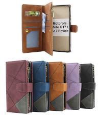 XL Motorola Moto G17 / G17 Power Lyx Pl&aring;nboksfodral