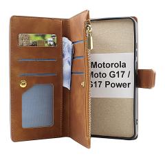 XL Motorola Moto G17 / G17 Power Lyx Pl&aring;nboksfodral