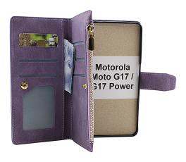 XL Motorola Moto G17 / G17 Power Lyx Pl&aring;nboksfodral