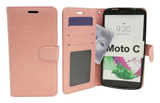 Crazy Horse Wallet Moto C (xt1754)