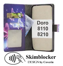 CoverinSkimblocker Doro 8110 / 8210 Plånboksfodral Design