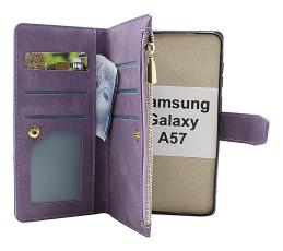 XL Samsung Galaxy A57 5G Lyx Pl&aring;nboksfodral