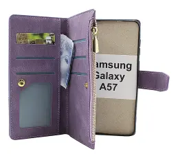 XL Samsung Galaxy A57 5G Lyx Pl&aring;nboksfodral