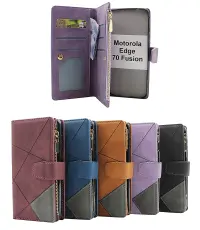 XL Motorola Edge 70 Fusion / 70 Fusion + Lyx Pl&aring;nboksfodral